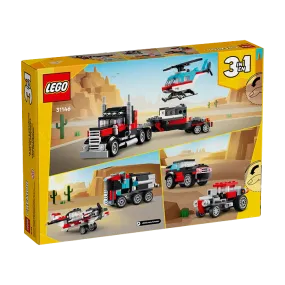 31146 CREATOR FLATBED TRUCK WITH HELICOPTER