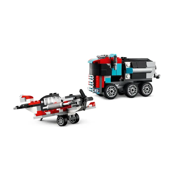 31146 CREATOR FLATBED TRUCK WITH HELICOPTER