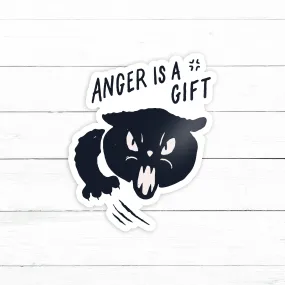 Anger is a Gift Sticker | Waterproof Vinyl Decal | 3in