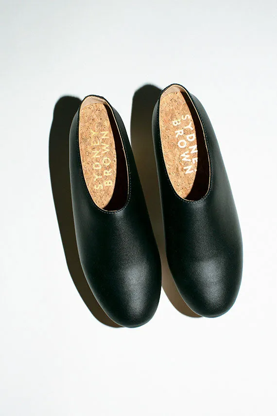 Black Vegan Platform Clog