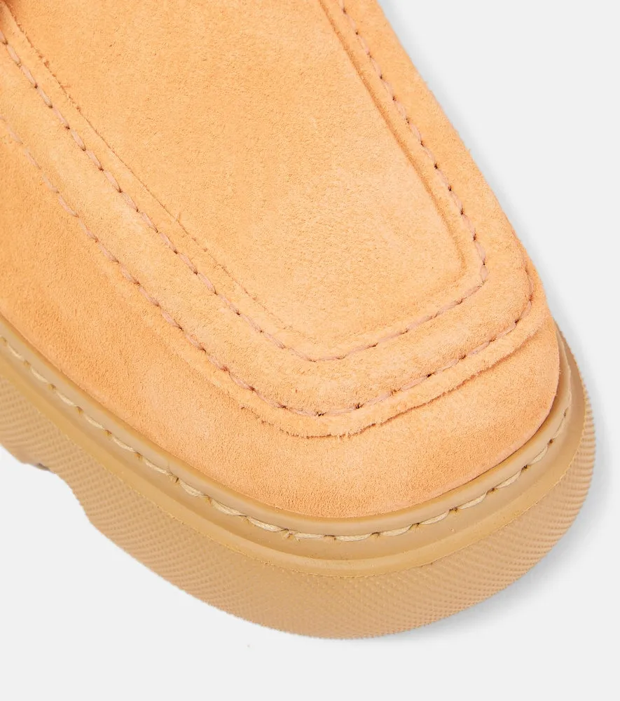 Burberry Stony faux fur-lined suede mules