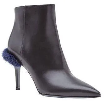Furryous Ankle Boots - Brown Fur or Purple Fur