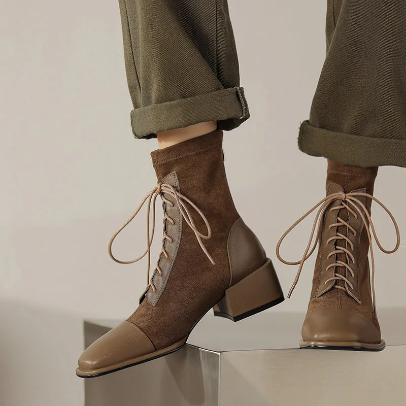 FY Zoe Lace up Ankle Boots