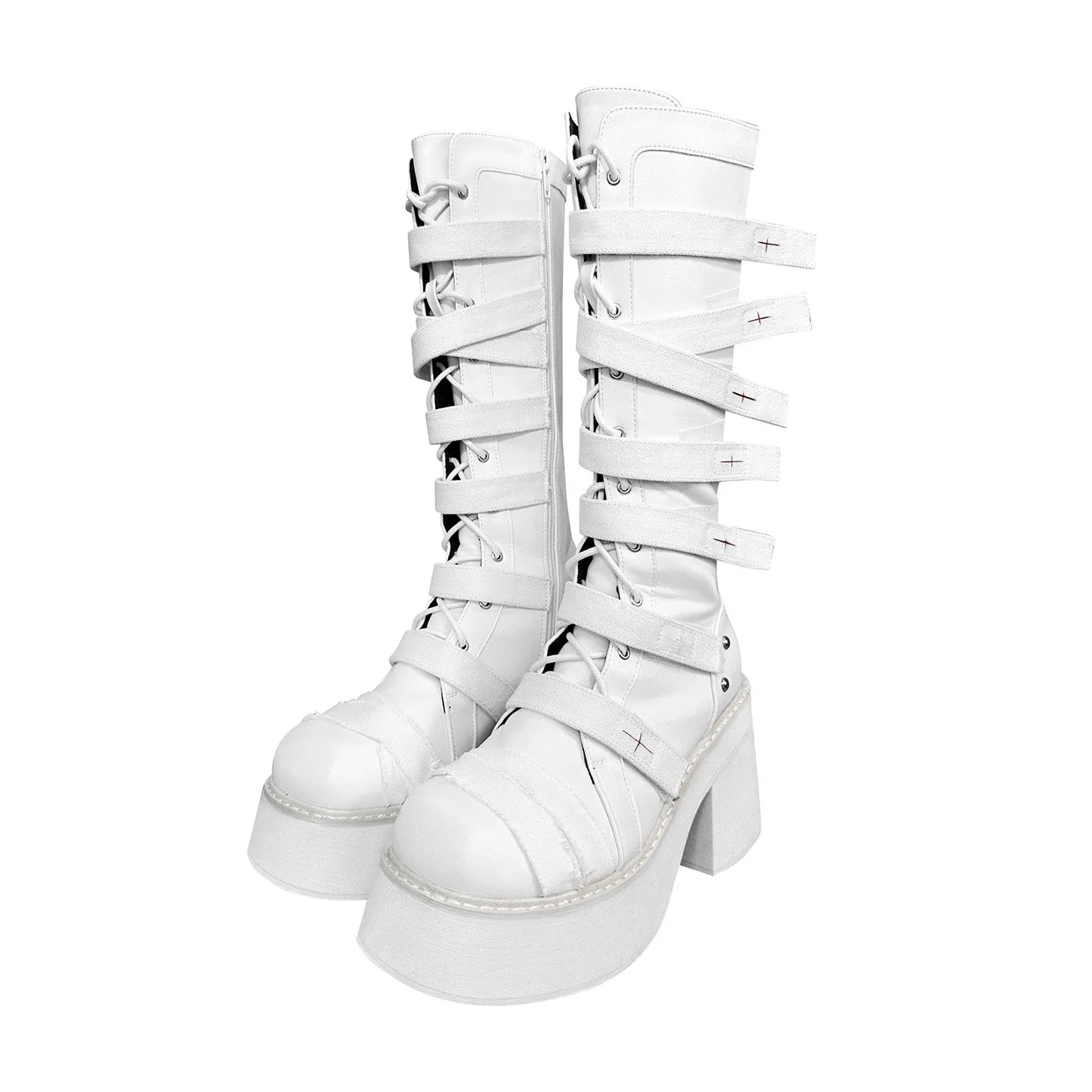 Gothic Grunge Lace Up Boots