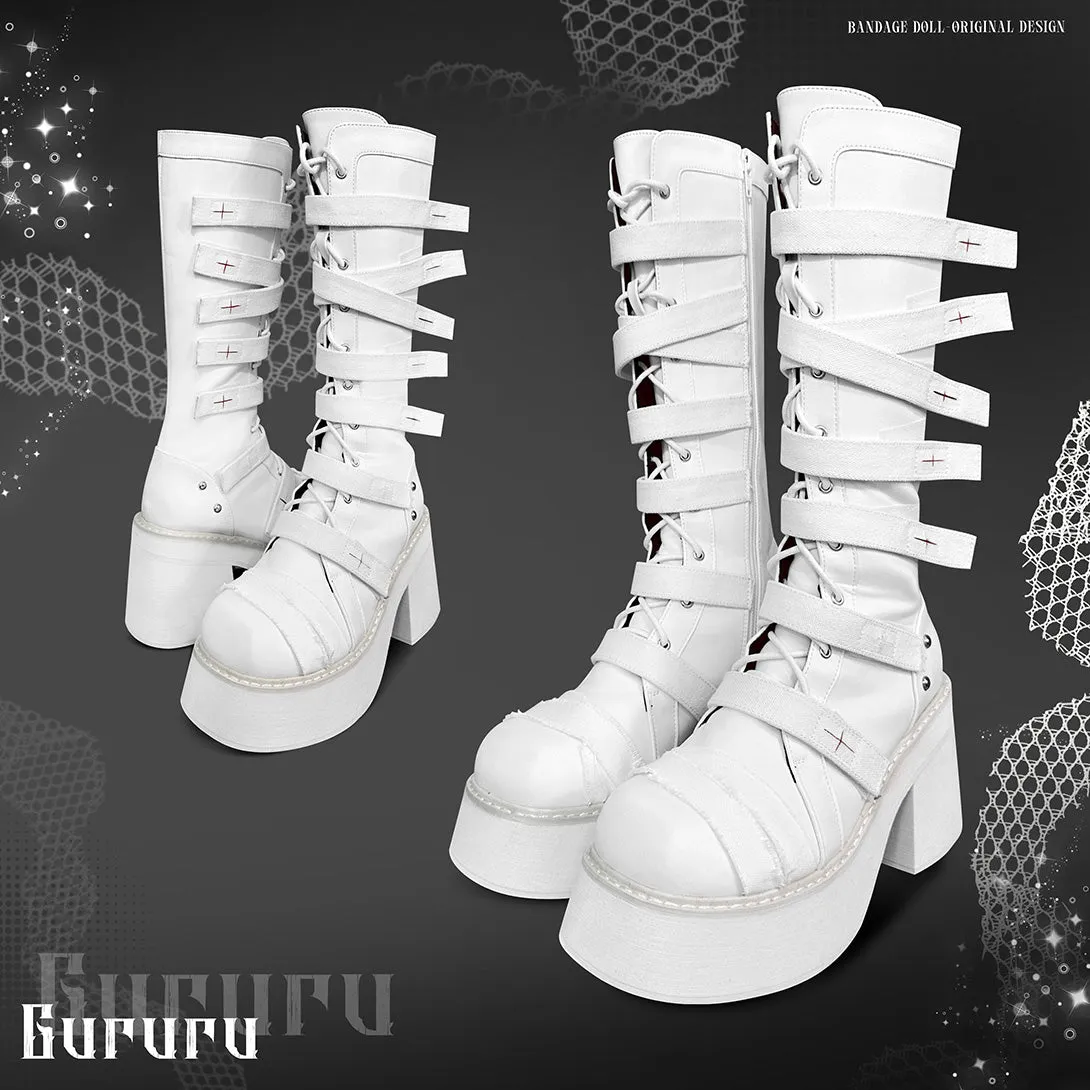 Gothic Grunge Lace Up Boots