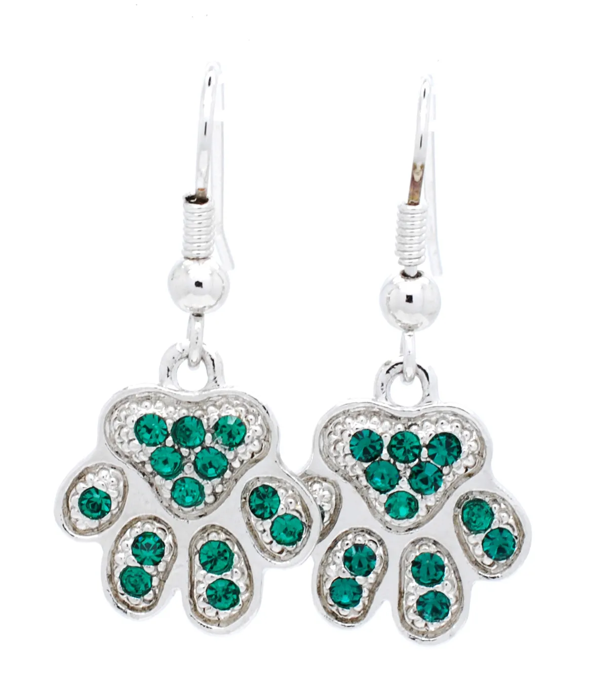 Paw Earrings Upside Down - DANGLE