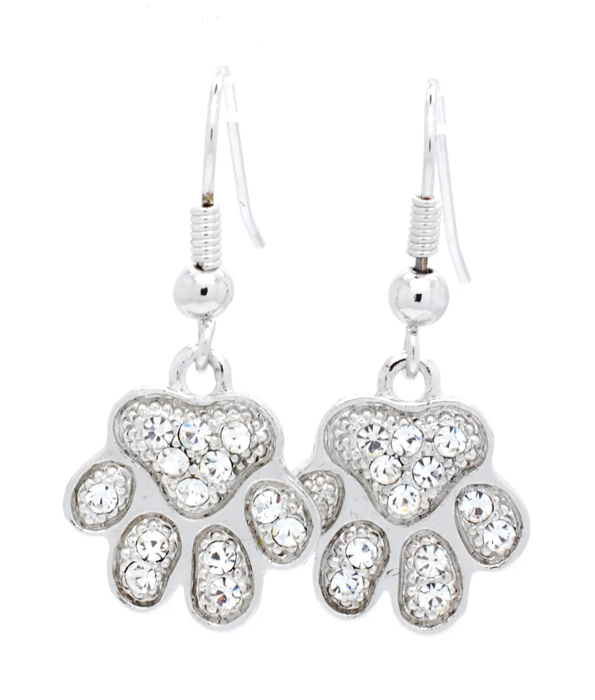 Paw Earrings Upside Down - DANGLE