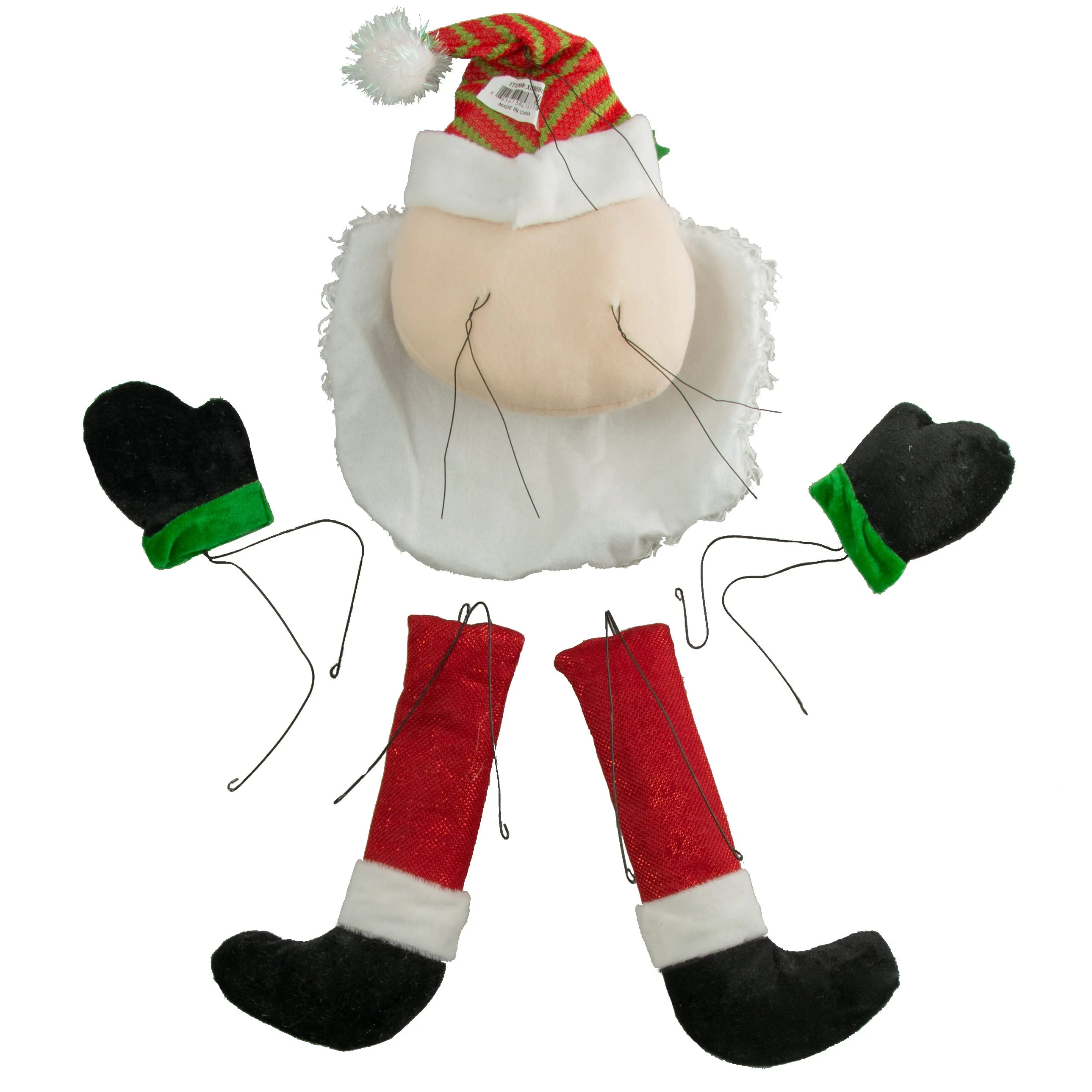 Santa Wreath Decorating Kit (5 Pieces)