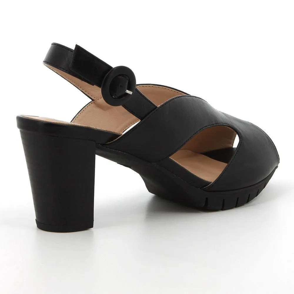Soft Style By Hush Puppies - Soft Sinead Peep Toe Heel - Black