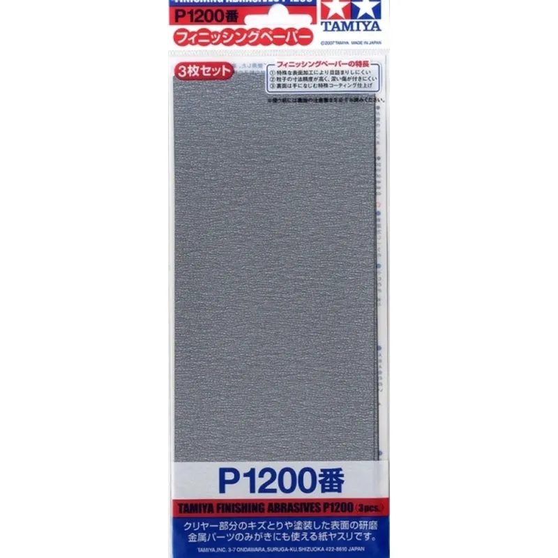 Tamiya Sandpaper P1200 (3pcs) 87058