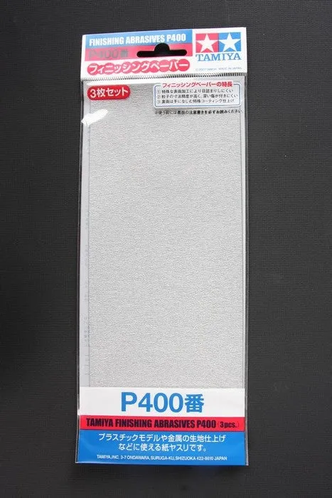 Tamiya Sandpaper P400 (3pcs) 87054