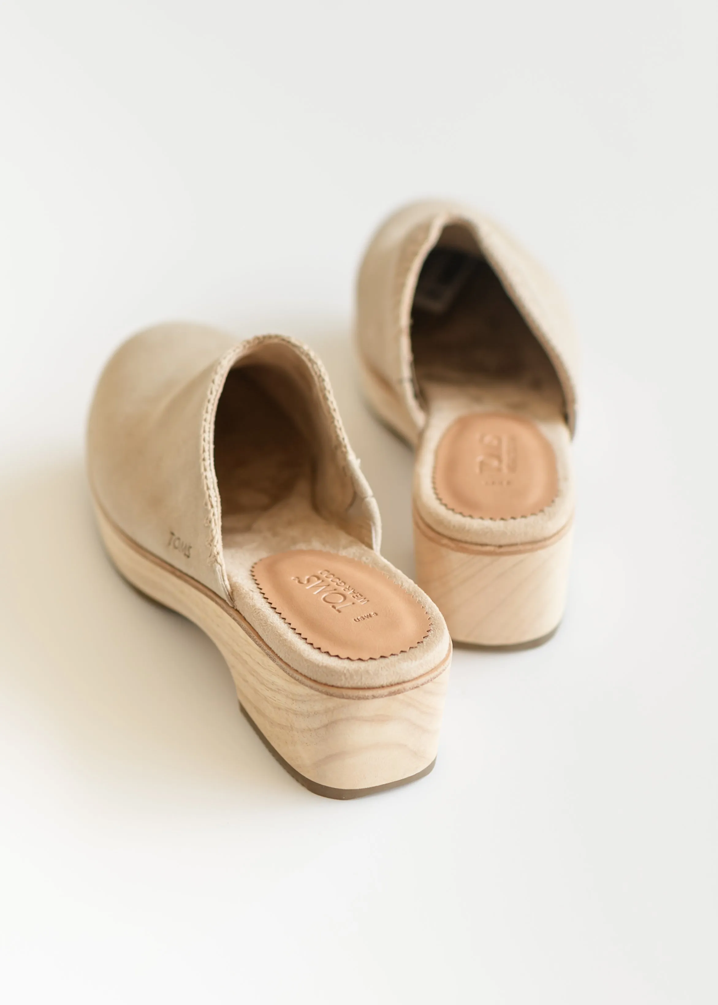 TOMS® Addison Suede Clog Heel