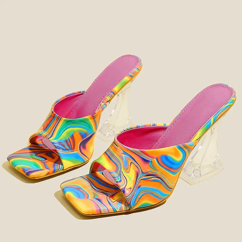 Women Peep Toe High Heels Sandals